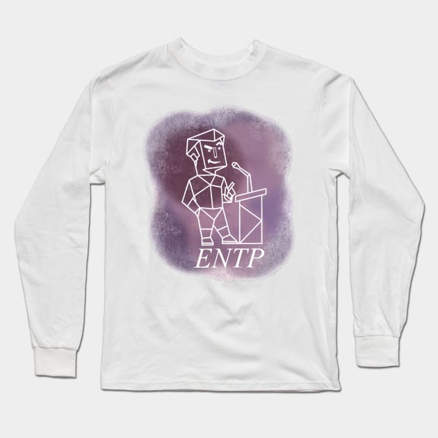 ENTP - The Debater Long Sleeve T-Shirt by KiraCollins